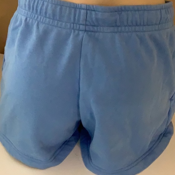Nike Size Medium Light Blue Elastic Tie Waist Shorts. Preloved - Picture 4 of 7